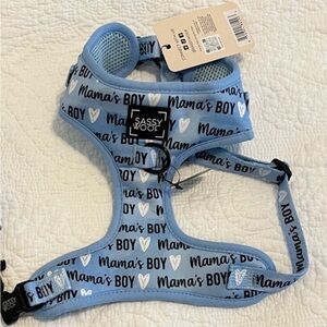 Sassy Woof Blue 'Mama's Boy' Dog Harness